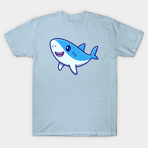 Cute Shark Swimming T-Shirt by Catalyst Labs